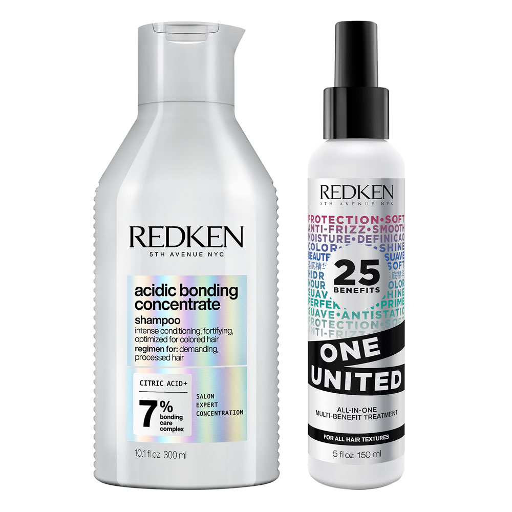 Redken Acidic Bonding Concentrate Set Shampoo 300 ml + One United Elixir 150 ml